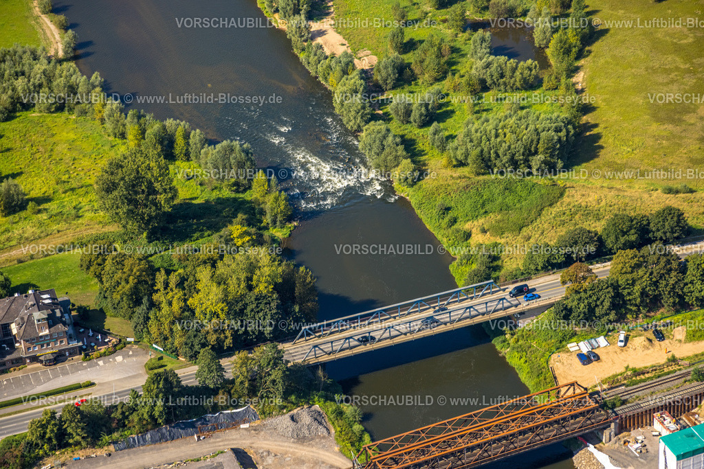 Wesel240805651Lippemuendung300dpi | Luftbild, Lipperenaturierung, Lippemündung in den Rhein, B58n Südumgehung, Lippeverlauf, Fluss Lippe, Lippeverband, Fusternberg, Wesel, Ruhrgebiet, Nordrhein-Westfalen, Deutschland