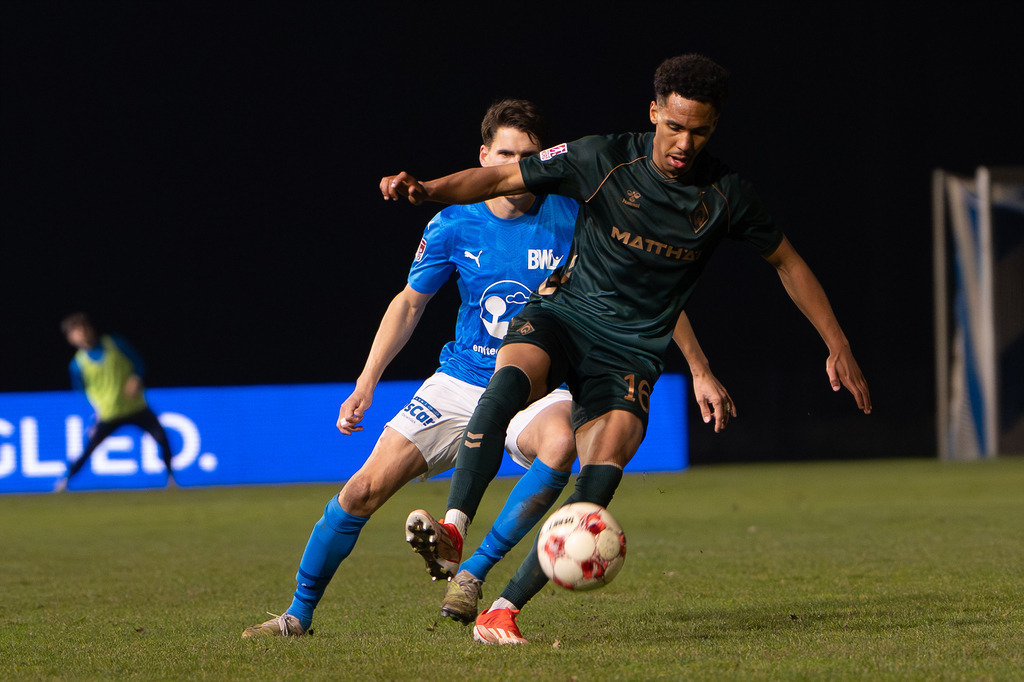 Fußball I Herren I Saison 2025-2026 I Regionalliga Nord I 25. Spieltag I TuS Blau-Weiß Lohne - Werder Bremen II I 6354 | jns.sportfotos - Realisiert mit Pictrs.com