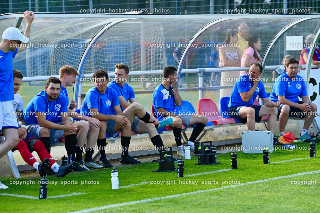 SAK vs. SV Dellach Gail 17.6.2023 | Spielerbank SV Dellach Gail, Assistentcoach SV Dellach Jakob Wastian, Headcoach SV Dellach Wolfgang Wilscher