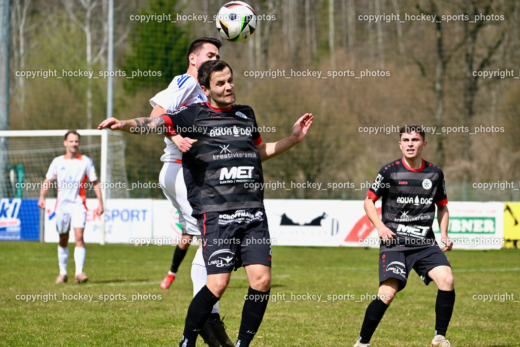 SV Rothenthurn vs. FC Dölsach | #23 Marco Moser SV Rothenthurn, #15 Julian Elias Katholnig SV Rothenthurn, SV Rothenthurn vs. FC Dölsach, SV Rothenthurn vs. FC Dölsach am 04.04.2026 in Rothenthurn (Sportplatz Rothenthurn), Austria, (Photo by Bernd Stefan)