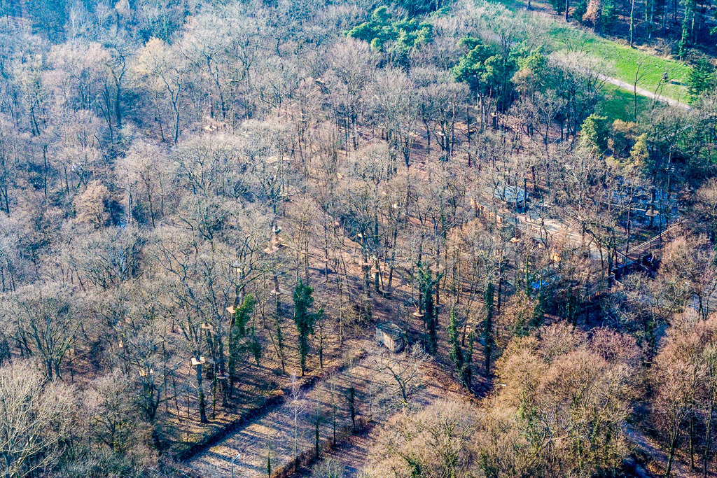 Luftbild: Fun Forest: Abenteuerpark Kandel in Kandel im Bundesland Rheinland-Pfalz in Deutschland. Foto: IMG_5482.jpg vom 21.02.2007 durch Werner Riehm/FLY-FOTO.de