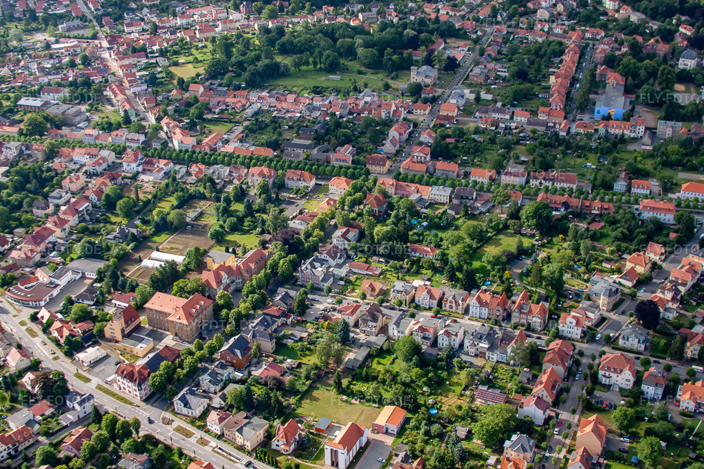 Luftbild: zwischen B185 und Allee in Ballenstedt im Bundesland Sachsen-Anhalt in Deutschland. Foto: IMG_58463.jpg vom 30.06.2013 durch Werner Riehm/FLY-FOTO.de