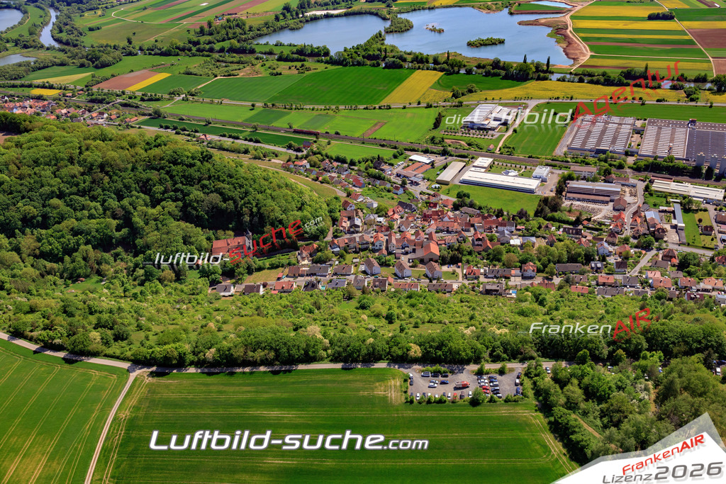 aktuelles Luftbild von  Zeil-am-main - Luftaufnahme wurde 2018 von https://frankenair.de mittels Flugzeug (keine Drohne) erstellt.