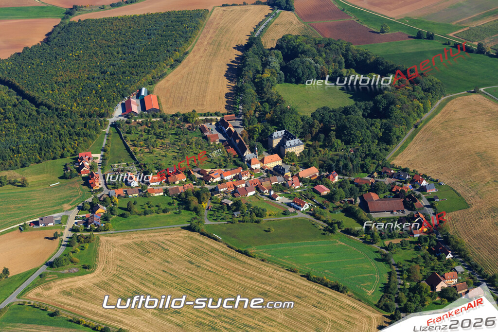 Luftbild von Gereuth Untermerzbach - Luftaufnahme wurde 2015 von https://frankenair.de mittels Flugzeug (keine Drohne) erstellt - die Geschenkidee