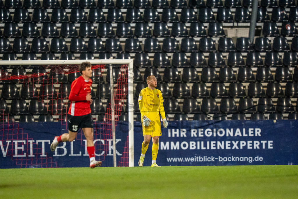 SG Sonnenhof Grossaspach vs. TSV Steinbach Haiger, Fussball, Regionalliga Suedwest, 25. Spieltag, 20.03.2026 | Maximilian Reule (SG Sonnenhof Großaspach, #01),SG Sonnenhof Grossaspach vs. TSV Steinbach Haiger, Fussball, Regionalliga Suedwest, 25. Spieltag, 20.03.2026Foto: photosbyphips/Philip Ziegler