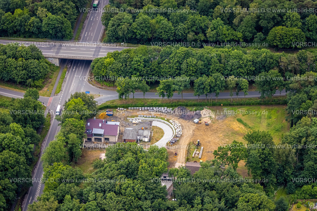Haltern220602552 | Luftbild, Baustelle Wohnhaus Recklinghäuser Straße Ecke Bossendorfer Damm, Bossendorf, Haltern am See, Ruhrgebiet, Nordrhein-Westfalen, Deutschland