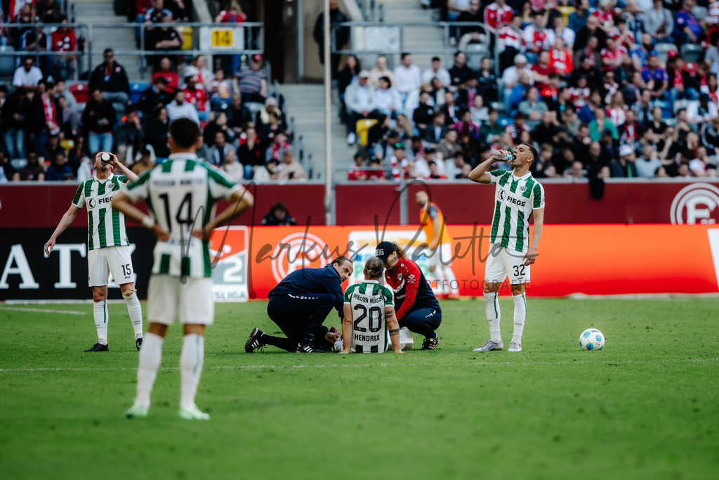 2. Bundesliga, Saison 2024/25, 28. Spieltag: Fortuna Düsseldorf - SC Preußen Münster | Düsseldorf, 05.04.2025: 2. Bundesliga, 28. Spieltag, Fortuna Düsseldorf gegen SC Preußen Münster in der Merkur Spiel-Arena in Düsseldorf. Foto: sportfotografie.ms | Markus Paletta - Realisiert mit Pictrs.com