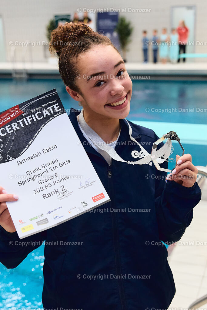 International Youth Diving Meet 2026 | Day 1 of 5 | International Youth Diving Meet 2026| Day 1 of 5 | 22.04.2026 | Youth diving competition featuring 1m and 3m springboard and platform at the Schwimmsportkomplex Freiberger Platz in Dresden.@ Domazer Photography - Realisiert mit Pictrs.com