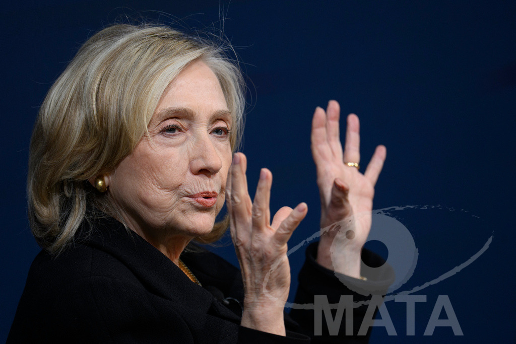 _DWA3863 | Die US-Politikerin Hillary Clinton auf der Veranstaltung Bridging Scholarship and Statecraft im Rahmen der Münchner Sicherheitskonferenz 2026. München, 13.02.2026 Bayern Deutschland  - Realisiert mit Pictrs.com