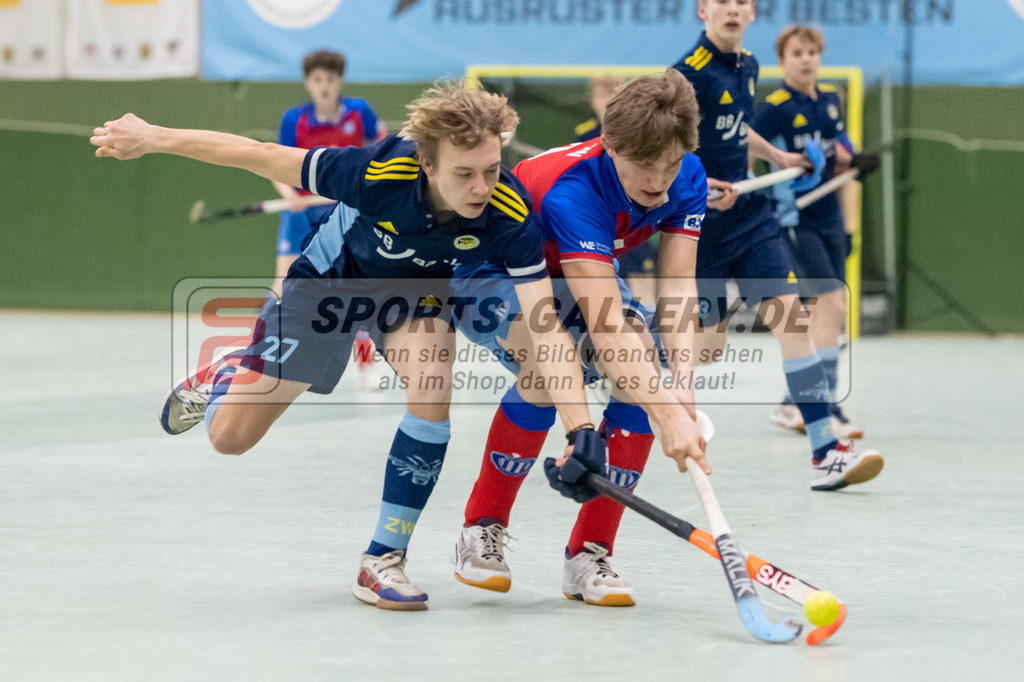 SFE_20230304_0060 | Deutsche Meisterschaft Männliche U16 Halle 2023 am 04.03.2023 in Köln (KTHC Stadion Rot-Weiss Köln Tennis and Hockey Club), Photo: Stephan Fehrmann 2022 (Sports-Gallery)