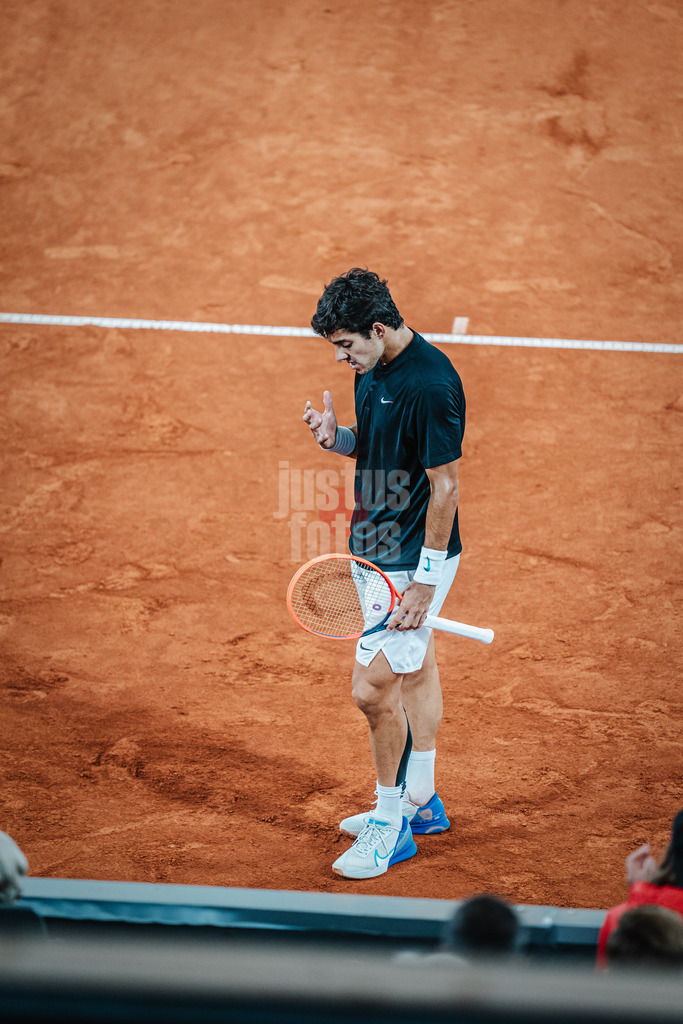 Tennis | Männer | ATP Tour 500 | European Open Hamburg | Casper Ruud (NOR) vs. Christian Garin (CHI) | 27.07.2023 | Christian Garin (CHI) hadert mich sich selbst