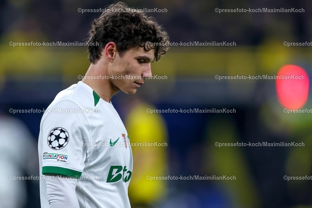 UCL1902250102304 | 19.02.2025, Fußball, UEFA Champions League, Borussia Dortmund - Sporting Lissabon, Signal Iduna Park, Knockout phase play-offs, Saison 2024 2025: Eduardo Quaresma (Sporting #72)