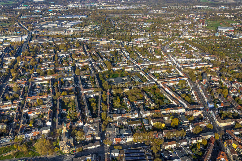 Gelsenkirchen221101892suedlich | Luftbild, Ortsansicht, Schalker Gymnasium, Schalke, Gelsenkirchen, Ruhrgebiet, Nordrhein-Westfalen, Deutschland