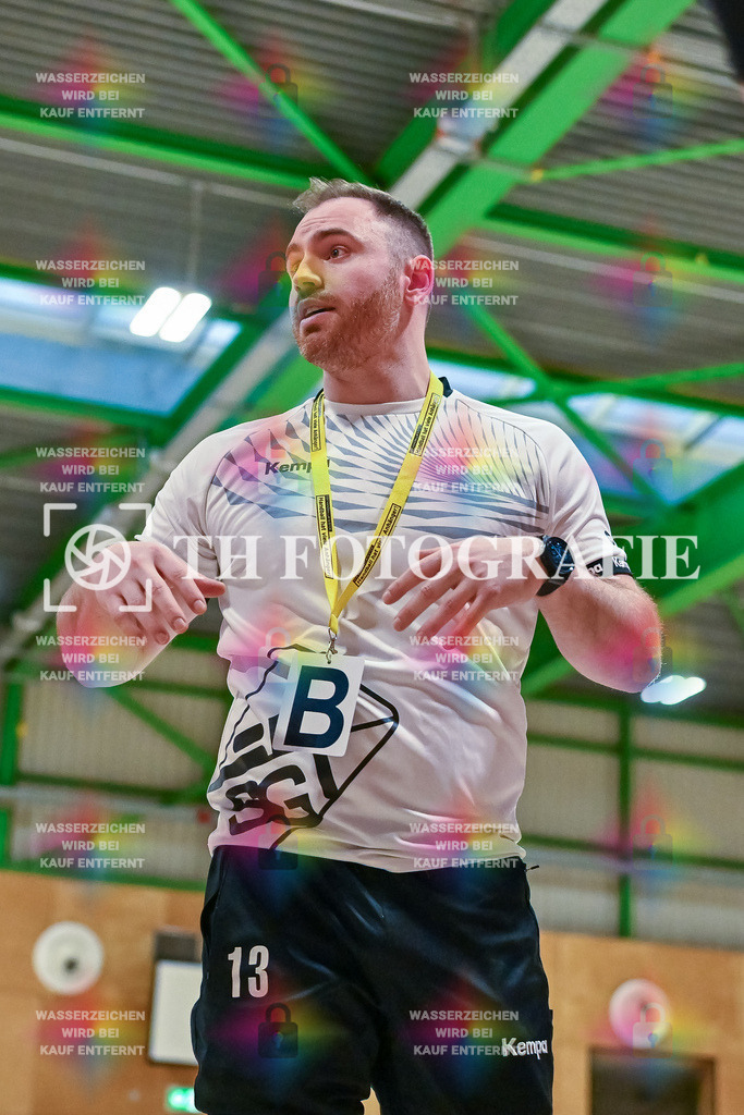 GER, SG Maulburg/Steinen - TuS Ringsheim, Handball, Landesliga Suedbaden, 22. Spieltag, Saison 2024/2025, 23.03.2025 | Andre Leuchtmann (SG Maulburg/Steinen, #13)GER, SG Maulburg/Steinen - TuS Ringsheim, Handball, Landesliga Suedbaden, 22. Spieltag, Saison 2024/2025, 23.03.2025Foto: TH Fotografie/Thomas Hess