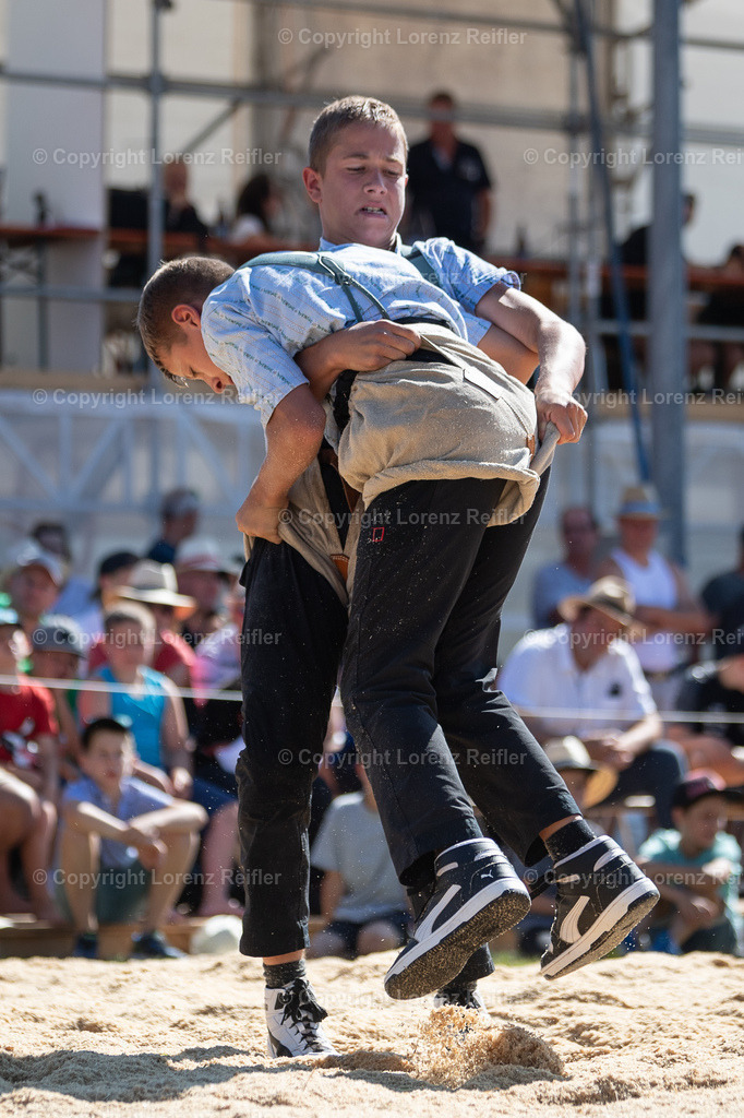 Schwingen -  Appenzeller Kantonal Nachwuchsschwingfest 2023 | Oberegg, 8.7.23, Schwingen - Appenzeller Kantonal Nachwuchsschwingfest.