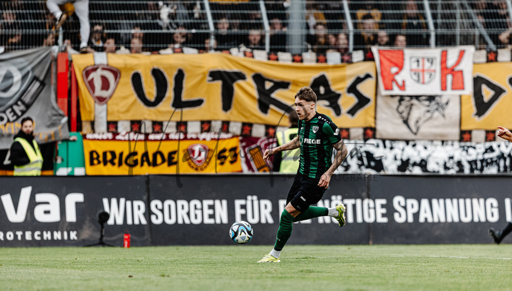 3. Liga, Saison 2023/24, 31. Spieltag: SC Preußen Münster - Dynamo Dresden | Münster, 30.03.2024: 3. Liga, 31. Spieltag, SC Preußen Münster gegen Dynamo Dresden im LVM-Preußenstadion in Münster. Foto: sportfotografie.ms | Markus Paletta - Realisiert mit Pictrs.com