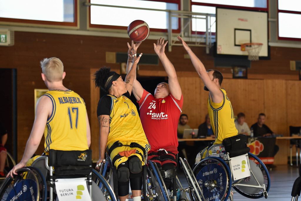 2024-11-23-0020 | RSKV Tuebingen vs. Alba Berlin, Rollstuhlbasketball, 2. Bundesliga Sued, 5. Spieltag, Saison 2024/2025, 23.11.2024, Foto: Ralph Kunze - Realisiert mit Pictrs.com