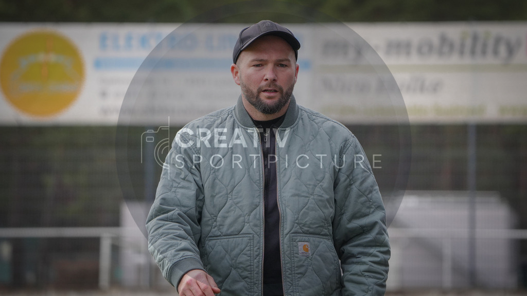 Fußball, Herren, Saison 2025/2026, Regionalliga Nordost, 26. Spieltag, FSV 63 Luckenwalde vs. Greifswalder FC, Samstag 14.03.2026, Werner-Seelenbinder-Stadion Luckenwalde, | Fußball, Herren, Saison 2025/2026, Regionalliga Nordost, 26. Spieltag, FSV 63 Luckenwalde vs. Greifswalder FC, Samstag 14.03.2026, Werner-Seelenbinder-Stadion Luckenwalde, Im Bild: Michael Braune (Luckenwalde) - Realisiert mit Pictrs.com