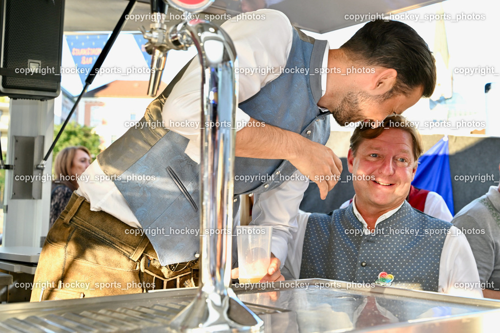 78. Villacher Kirchtag Mittwoch 2.8.2023 | Landesrat Sebastian Schuschnig, Villacher Bürgermeister Günther Albel, Starkstrom Bar