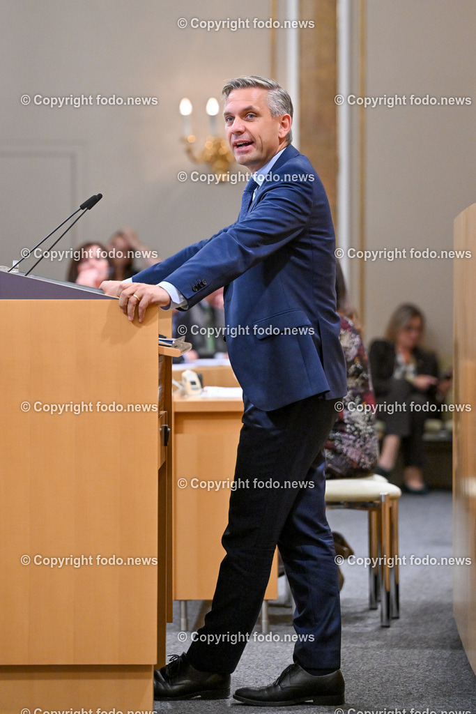 Landhaus Linz_ Promenade_ Landtagssitzung_ 19.09.2024-51 | 19.09.2024, Landhaus Linz AUT, Promenade, Landtagssitzung, im Bild LR Wolfgang Hattmannsdorfer (VP)