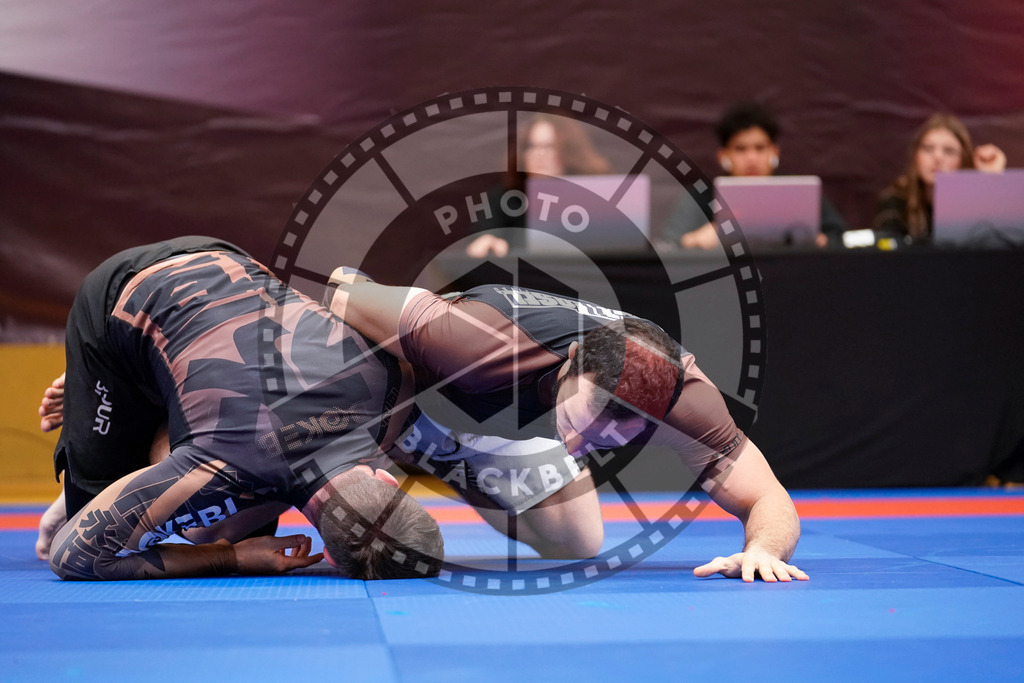 20240203PBB08963 | Fighters compete during the Brazilian Jiu-Jitsu Championship of the AJP Tour in Maintal by Frankfurt am Main, Germany, on February 2, 2024.