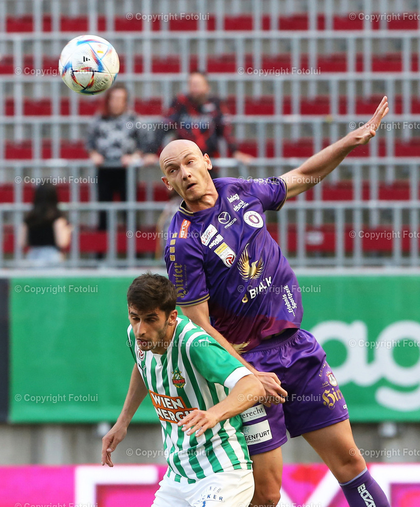 A_LUI_03062023_15 | SPORT,FUSSBALL,ADMIRAL BUNDESLIGA AUSTRIA KLAGENFURT-SK RAPID WIEN 03.06.2023 IM BILD: NICOLAS WIMMER (KLAGENFURT) UND ANTE BAJIC (RAPID) FOTOLUI/MW

