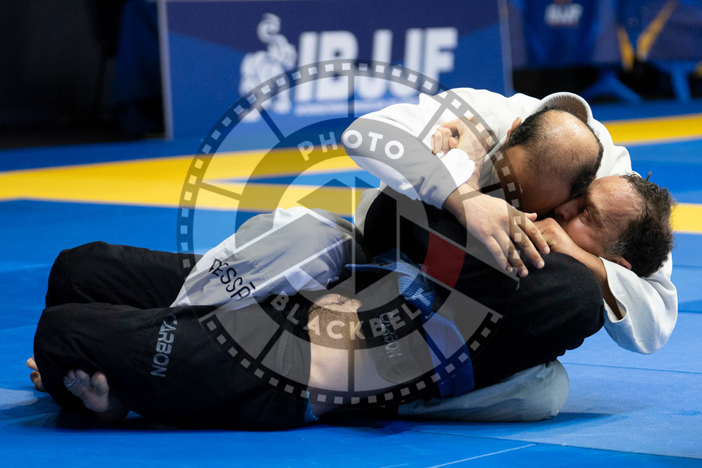 20240122PBB5901 | Fighters compete during the second day of the IBJJF European Championship in Paris, France, on January 22, 2024.