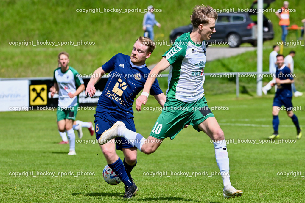 ATUS Velden vs. VST Völkermarkt | #6 Niklas Janke ATUS Velden, #10 Mario Michael Kuester VST Völkermarkt, ATUS Velden vs. VST Völkermarkt, ATUS Velden vs. VST Völkermarkt am 30.05.2024 in St. Egyden (Sportpark St. Egyden), Austria, (Photo by Bernd Stefan)