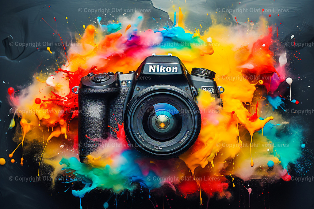 bunte Kamera | Farbexplosion mit Kamera