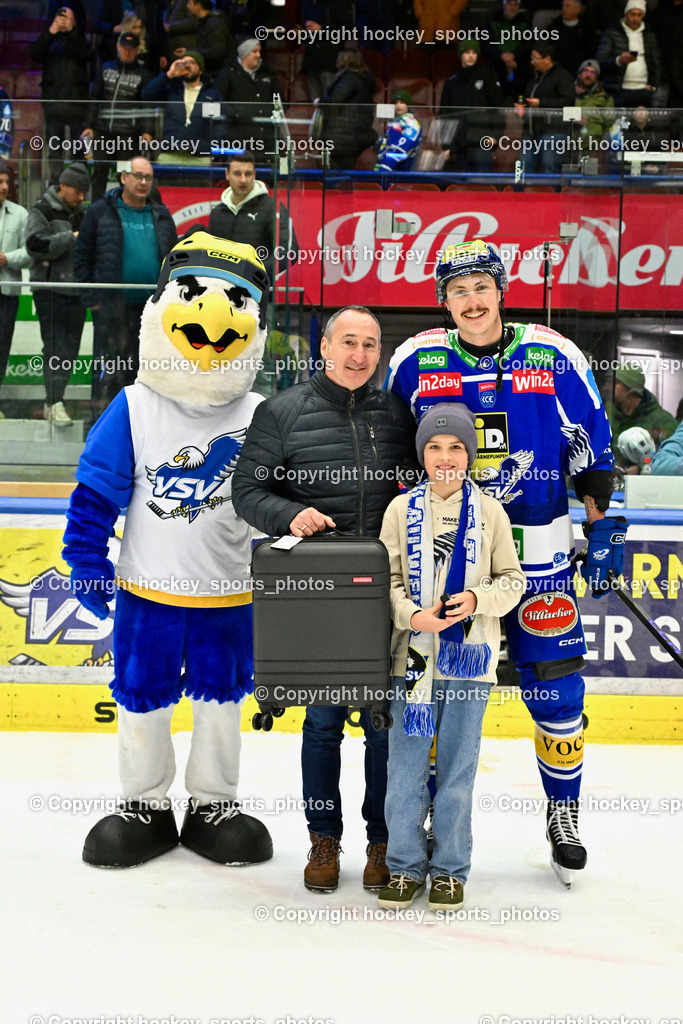 EC IDM Wärmepumpen VSV vs. Hydro Fehervar AV 19 | Spieler des Abends #2 Dylan MacPherson EC VSV, Generali Versicherung, EC IDM Wärmepumpen VSV vs. Hydro Fehervar AV 19, EC IDM Wärmepumpen VSV vs. Hydro Fehervar AV 19  am 17.01.2026 in Villach (Stadthalle Villach), Austria, (Photo by Bernd Stefan)