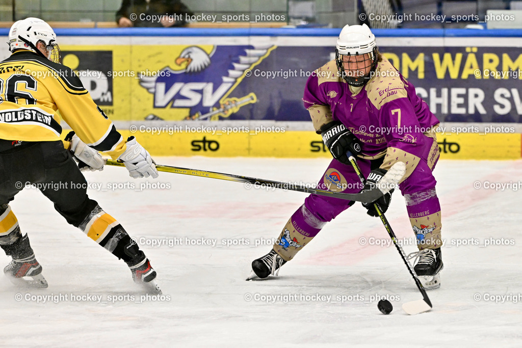 EC Kellerberg vs. EC Arnoldstein | #7 Neubauer Alexander EC Kellerberg, #86 Martl Timo EC Arnoldstein, EC Kellerberg vs. EC Arnoldstein, EC Kellerberg vs. EC Arnoldstein am 27.01.2026 in Villach (Stadthalle Villach), Austria, (Photo by Bernd Stefan)