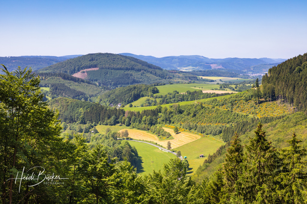 Blick ins Sorpetal | Sommerlicher Blick ins Sorpetal bei Schmallenberg - Realisiert mit Pictrs.com