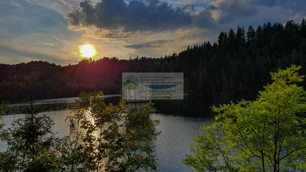 Ködeltalsperre Sonnenuntergang Sommer | Impressionen rund um Hochfranken - Frankenwald - Fichtelgebirge - Realisiert mit Pictrs.com