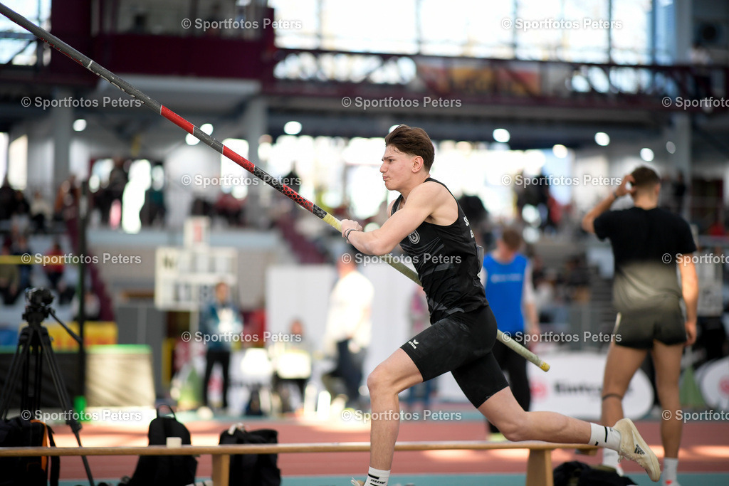 250208_xkaix_DM Mehrkampf_50 | 08.02.2025, xkaix, Leichtathletik 20. Deutsche Meisterschaften, Mehrkampf Halle v.l. Theodor Keller (SSV Ulm 1846) - Realisiert mit Pictrs.com