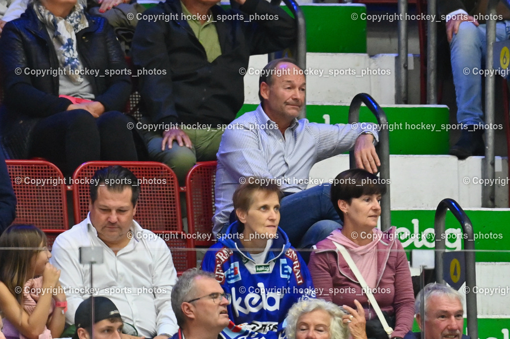 EC IDM Wärmepumpen VSV vs. HC Pustertal 8.10.2023 | Vorstand EC VSV Gerald Rauchenwald, EC IDM Wärmepumpen VSV vs. HC Pustertal 8.10.2023, EC IDM Wärmepumpen VSV vs. HC Pustertal am 08.10.2023 in Villach (Stadthalle Villach), Austria, (Photo by Bernd Stefan)