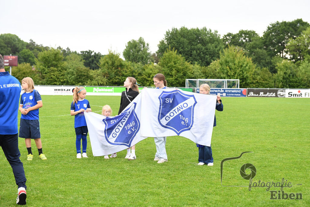 1. FC Nordenham-SV GOTANO | Kreispokal Finale Jade-Weser-Hunte 1. Mannschaften; 1.FC Nordenham (weiß)-SV GOTANO (blau) am 15.06.2025 in Rastede (Sportanlage Köttersweg), Photo: Philip Eiben 2025 - Realisiert mit Pictrs.com