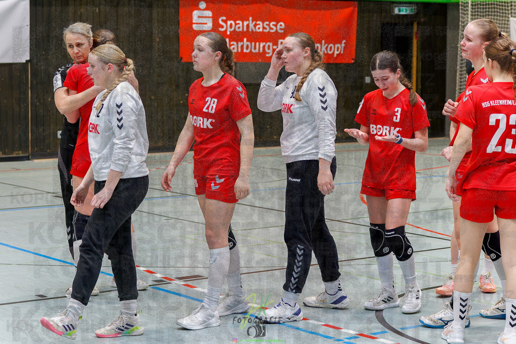 Hessenmeisterschaft wJC - Finale; HSG Kleenheim - HSG Weiterstadt/ Braunsh.Worf. | Hessenmeisterschaft wJC - Finale; HSG Kleenheim - HSG Weiterstadt/ Braunsh.Worf. am 22.03.2025 in Biedenkopf (Sporthalle Lahntalschule)Photo © 2025 - Jörg Heinrich - Realisiert mit Pictrs.com
