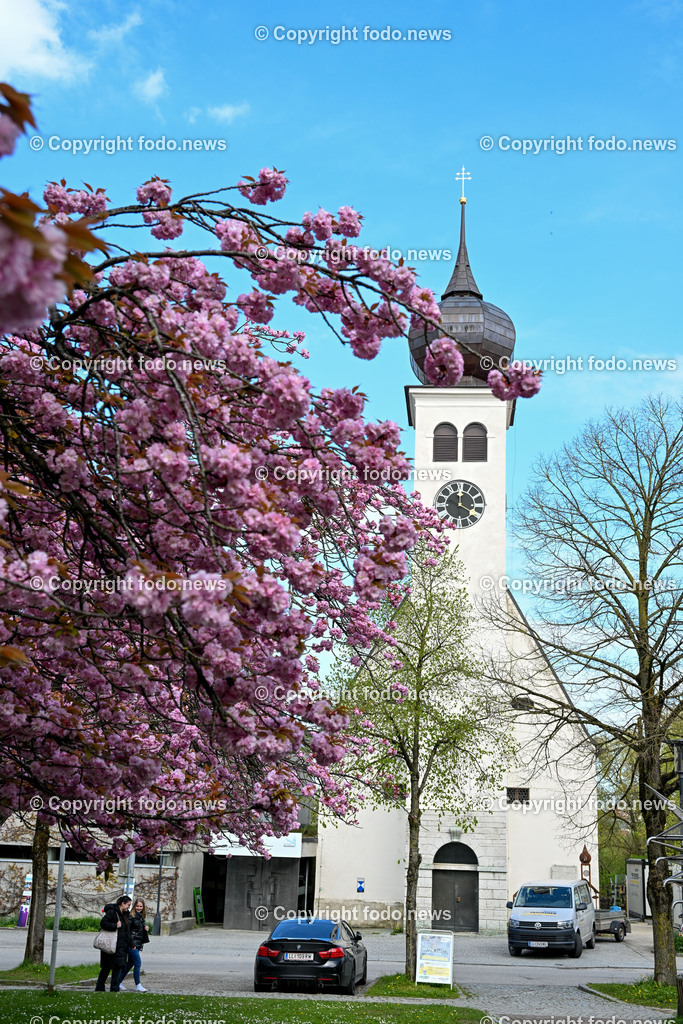 Neuhofen an der Krems_ 27.04.2023-28 | 27.04.2023, Neuhofen an der Krems, AUT, Marktplatz, Kirchenplatz, Gemeindeamt, im Bild Kirchenplatz, Kirche