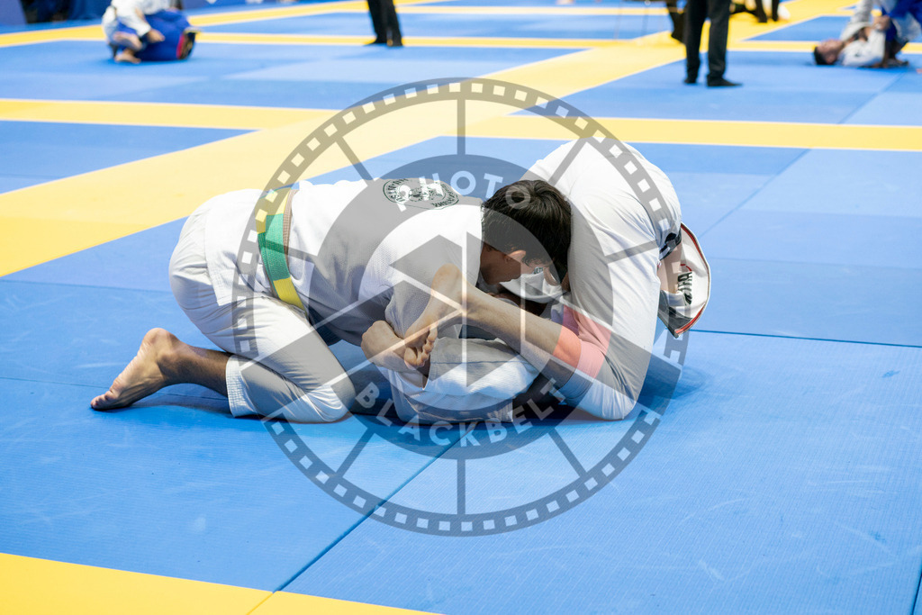 20240124PBB02368 | Fighters compete during the second day of the IBJJF European Championship in Paris, France, on January 24, 2024.