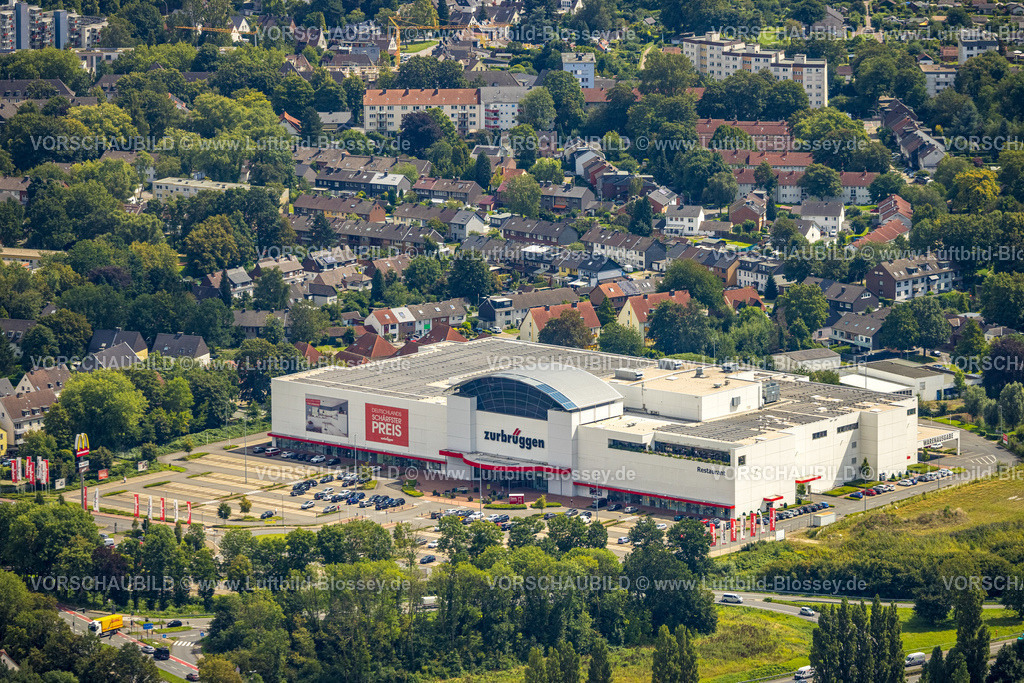 Herne230802835 | Luftbild, Zurbrüggen Möbelhaus Wohnzentrum, Herne-Süd, Herne, Ruhrgebiet, Nordrhein-Westfalen, Deutschland