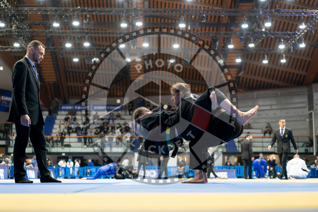 20240124PBB01594 | Fighters compete during the second day of the IBJJF European Championship in Paris, France, on January 24, 2024.