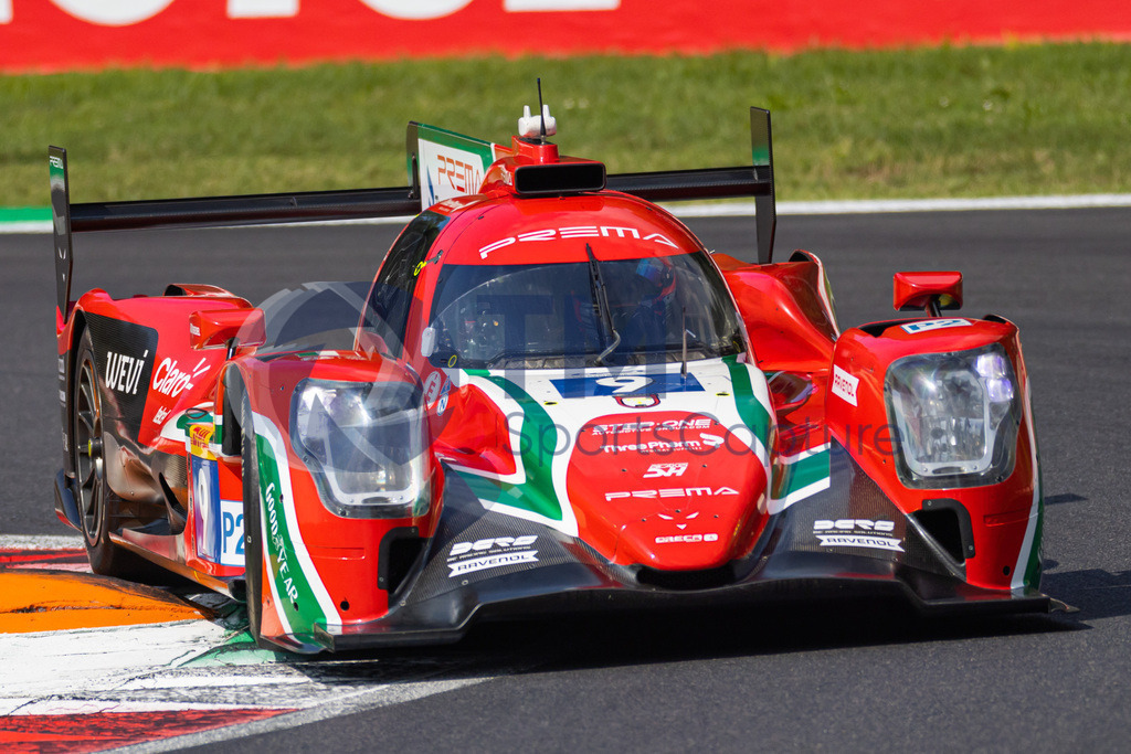 Trainproduction-20230708-0021 | MONZA,ITALY,08.Jul.23 - MOTORSPORTS - WEC, FIA World Endurance Championships, 6h of Monza, Autodromo Monza. Image shows Bent Viscaal (NED), Andrea Calarelli (ITA) and Filip Ugran (ROU/ Prema Racing). Photo: Trainproduction / Matthias Trinkl