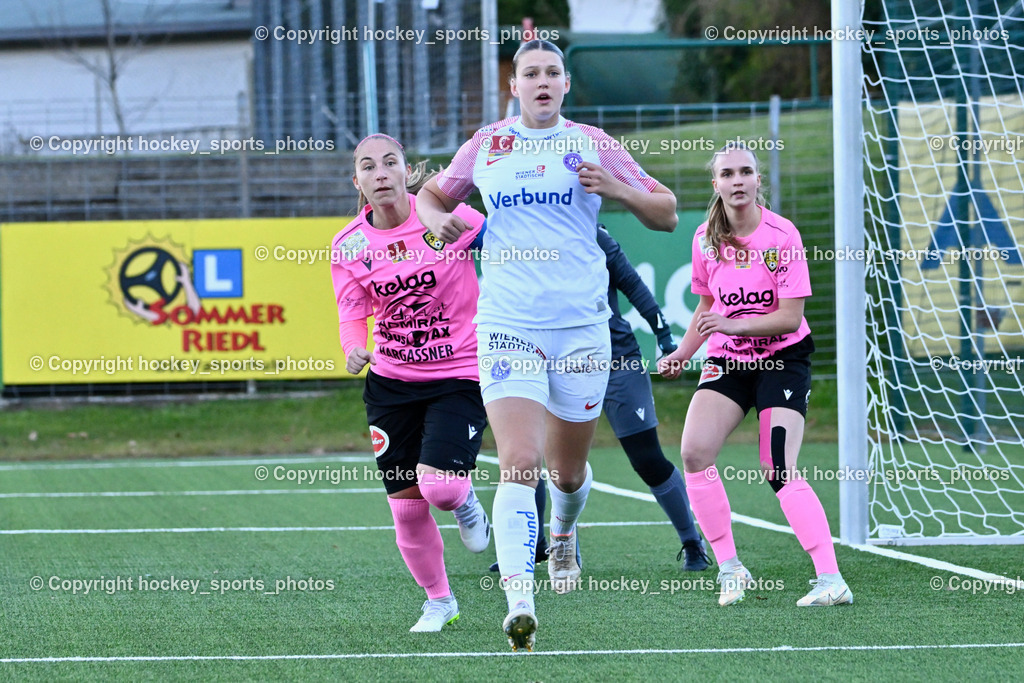 Liwodruck Carinthians Hornets vs. FK Austria Wien Frauen 19.11.2023 | #9 Alisa Ziletkina, #14 Nicole Dominique Gatternig, #29 Selina Tamara Selinger