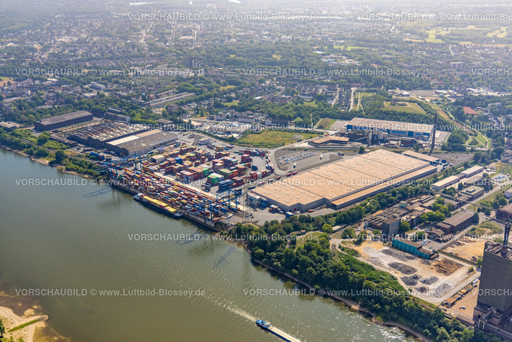 Duisburg220701284 | Luftbild, logport II, Container, Rhein-Ruhr Terminal Gesellschaft am Fluss Rhein, Wanheim-Angerhausen, Duisburg, Ruhrgebiet, Nordrhein-Westfalen, Deutschland