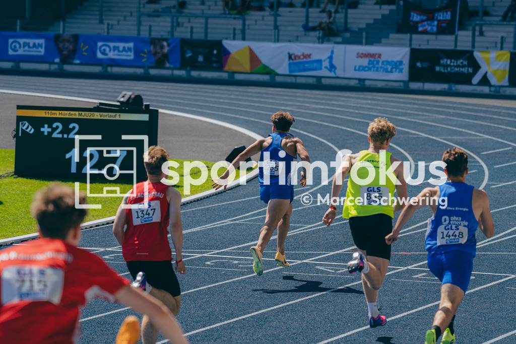 Deutsche Meisterschaften U20 / U16 2026 | Arne Döring, LAC Erdgas Chemnitz, 1235, 110 Meter Hürden, Deutsche Meisterschaften der U20 &amp; U16 2026, Lohrheidestadion Bochum-Wattenscheid, 12.07.2026. Foto: Marcel Schwering / sportimfokus - Realisiert mit Pictrs.com