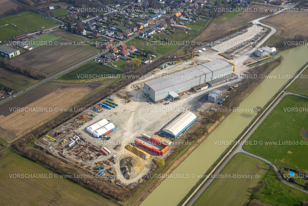 Hamm240306053 | Luftbild, Gewerbehalle am Datteln-Hamm-Kanal, Uentrop, Hamm, Ruhrgebiet, Nordrhein-Westfalen, Deutschland
