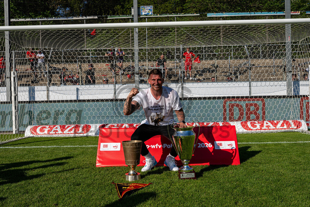 Stuttgarter Kickers vs. SG Sonnenhof Großaspach, Fussball, WFV-Pokal, Finale, 23.05.2026 | Pascal Reinhardt (Trainer SG Sonnenhof Großaspach),Stuttgarter Kickers vs. SG Sonnenhof Großaspach, Fussball, WFV-Pokal, Finale, 23.05.2026