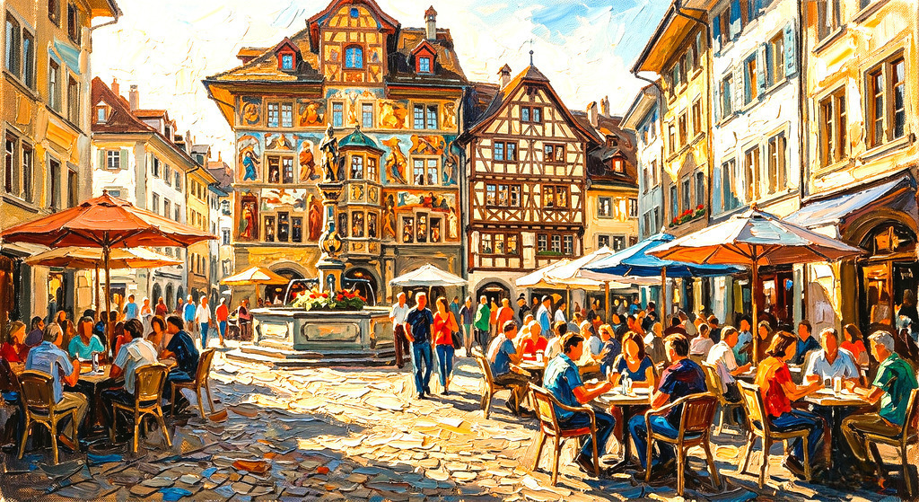 Weinmarkt Gemälde | huwimedia-fotografie - Realisiert mit Pictrs.com