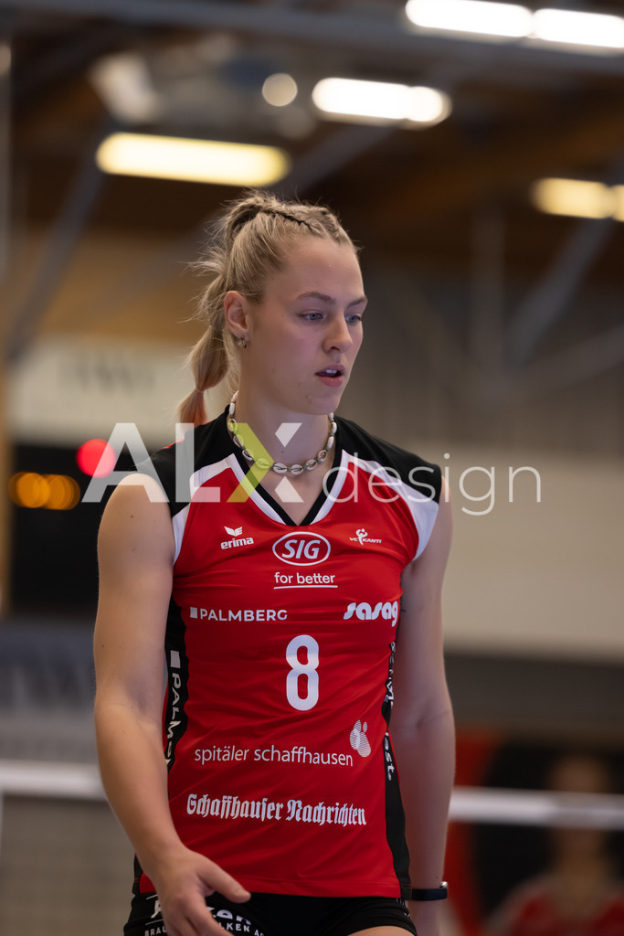 Volleyball I Frauen I Saison 2025-2026 I Volleyball NLA | Women I Round 16 I VC Kanti Schaffhausen - Viteos NUC I 31.01.2026 | 8 Lina-Marie Lieb (DE) (VC Kanti Schaffhausen) – Aussen - Realisiert mit Pictrs.com
