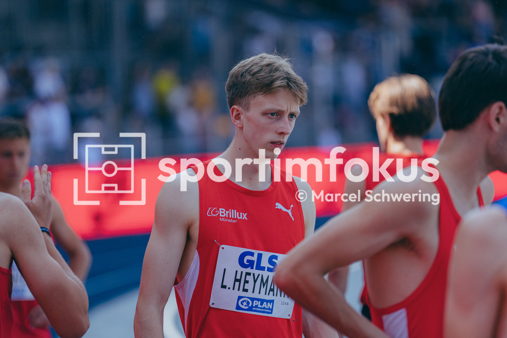 Deutsche Meisterschaften der Frauen und Männer 2026 | Luis Heymann, LG Brillux Münster, 1500-Meter-Lauf, Halbfinale, Deutsche Meisterschaften der Frauen und Männer 2026, Lohrheidestadion Bochum-Wattenscheid, 25.07.2026. Foto: Marcel Schwering / sportimfokus - Realisiert mit Pictrs.com